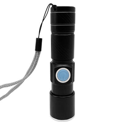 

Tactical Flashlight 350LM Zoomable USB Rechargeable Torch Light For Outdoor Use