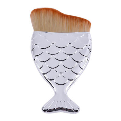 

1pc Makeup Fish Tail Brush Face Powder Foundation Big Brush Cosmetic Tool