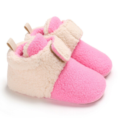 

Baby Boots Autumn Winter Models Stitching Baby Casual Soft Bottom Toddler Shoes Baby Boots Boy Girl