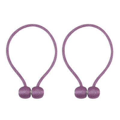 

2pcs Magnet Curtain Holder Tiebacks Braided Spherical Drapery Holdback Clip