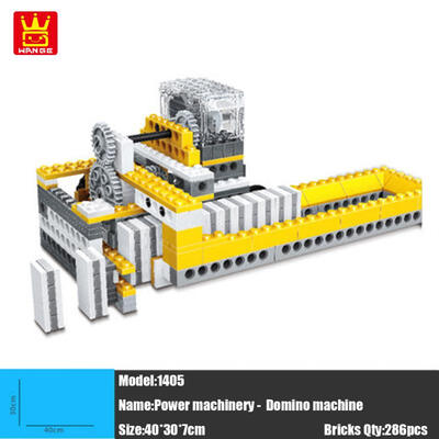 

Block Toys 4 In1 Electronic Power Machinery 286pcs Bricks DIY Educational Kids Gifts