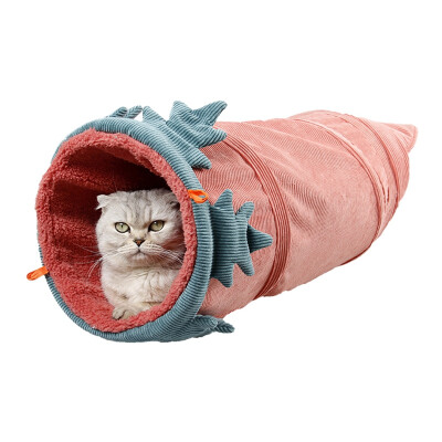 

Pet Cat Tunnel Toy Funny Eggplant Carrot Single Holes Play Tubes Collapsible Hiding House Kitten Toys Ferrets Rabbit Dog Tunnel