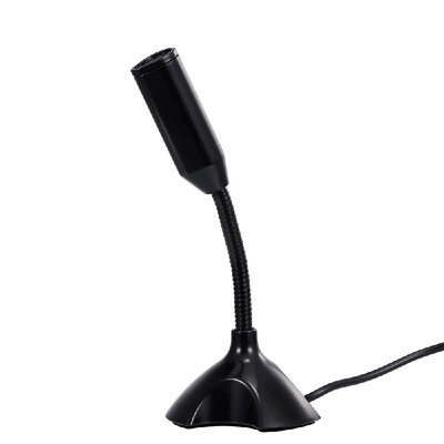 

Mini USB Microphone Studio Speech Chatting Singing KTV Karaoke Mic for PC Laptop with HolderWhite
