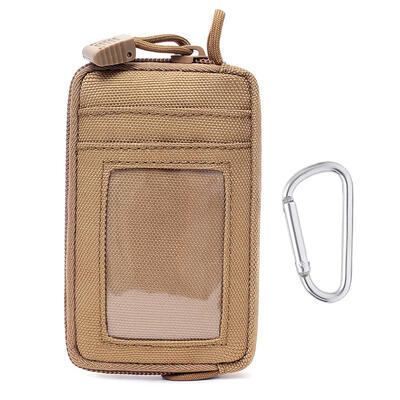 

Outdoor Waterproof Card Bag Portable Mini Coin Wallet w Climbing Carabiner