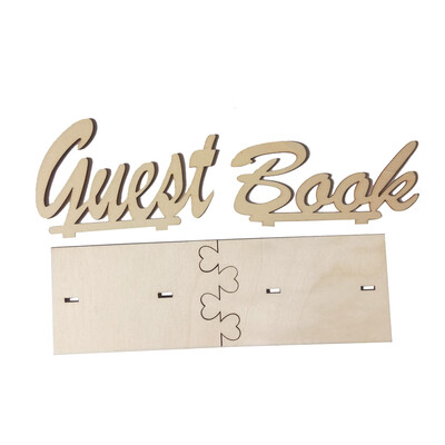 

Rustic Wooden Wedding Guest Book Sign Board Birthday Baby Shower Guest Sign in Book DIY Table Decoration Party Accessories 1pcs