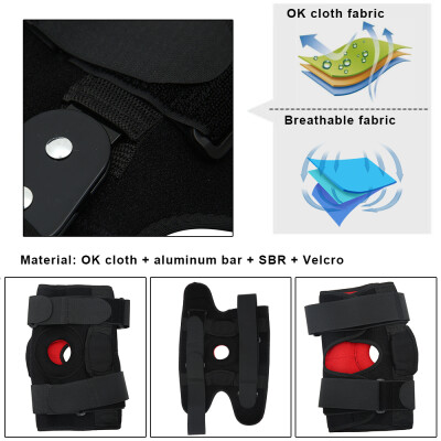 

Hinged Knee Brace Support Medical Grade Breathable Open Hinge Steel Plate Support Knee Protection