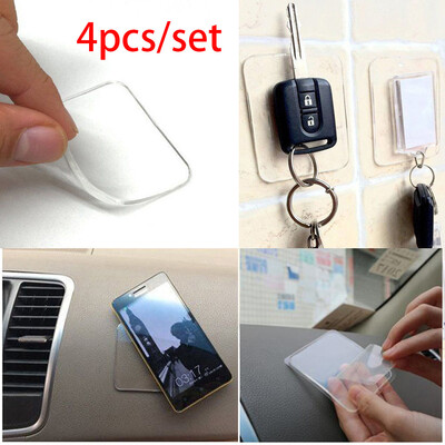 

〖Follure〗Silicone Gel Pads Clear Anti-Slip Gel Pads Auto Gel Holders 4Pcs