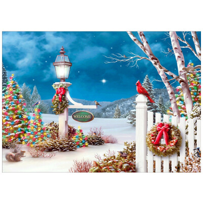 

〖Follure〗Full Drill Santa Claus DIY 5D Diamond Painting Cross Stitch Kits Home Christmas