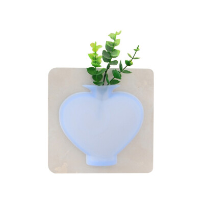 

〖Follure〗Silicone Sticky Vase Wall-Mounted Flower Holder Decorative Vase For Home Decor