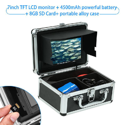 

Fish Finder Underwater Camera Portable Alloy Case With 7 LCD Video Monitor Anti Sunshine Shield Sunvisor For IceSeaRiver Fishi