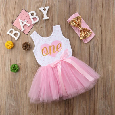 

Pretty Newborn Baby Girl Princess Dress Wedding Party Formal Dresses