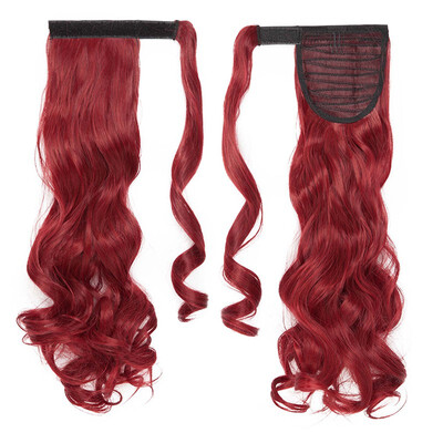 

Long Straight Ponytail Extension Wrap Around Synthetic Hair Extensions One Piece Hairpiece Pony Tail Extension for Women
