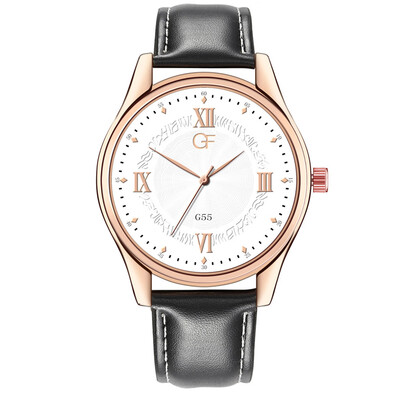 

Gobestart Hot Man Leather Watch Whatever Late Anyway Letter Watches New Pointer glow