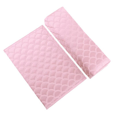 

Nail Art Pillow Fish Pattern Satin Foldable Hand Cushion Soft Arm Rests