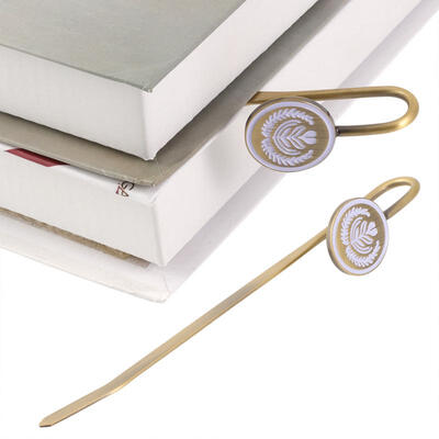 

Greensen Retro Metal Bookmark Exquisite Coffee Flower Hook Bookmark to Book Lovers