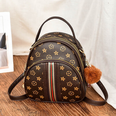 

Ins oblique satchel with two shoulders&one shoulder backpack in the Korean version of the new womens trendy Korean version of