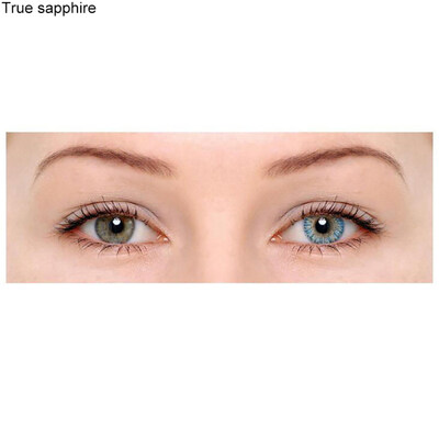 

1 Pair Colored Cosmetic Contact Lenses 0 Degree Women Yearly Use Makeup Eyewear