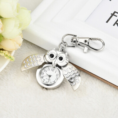 

High Quality 2018 Hot Sale Fashion Owl Retro Watch Key Buckle Watch Necklace Pendant Watch Jewelry Quartz Watch Gift