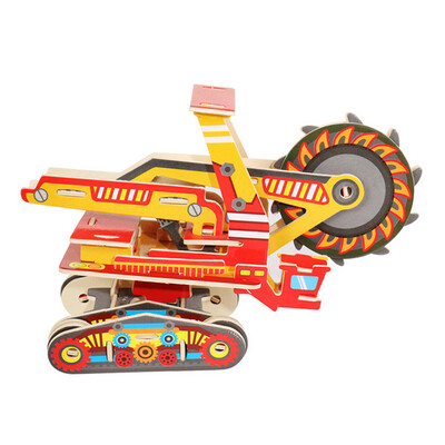 

Gotoamei Wooden Cartoon Car Puzzle Jigsaw Blocks Kid Learing Educational Toy
