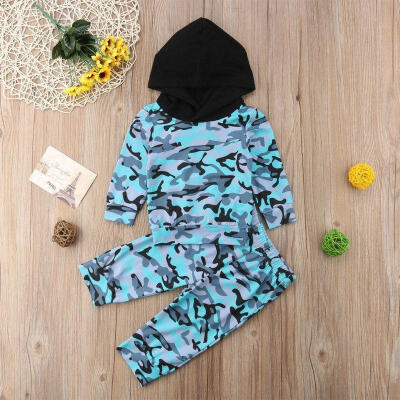 

Newborn Baby Boys Girls Hoodie T-shirt TopsPants Outfits Toddler Clothes Set