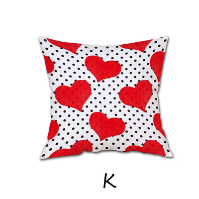 

Siaonvr Happy Valentine Pillow Cases Linen Sofa Cushion Cover Home Decor Pillow Case