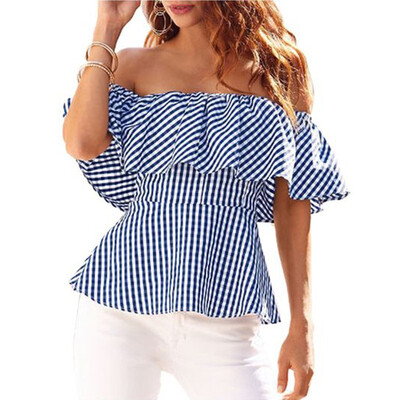 

Bubble Hem Off Shoulder Top
