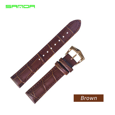 

〖Follure〗Multicolor Rose Gold Gold Buckle Soft Real Leather Strap Watch Accessories 18mm