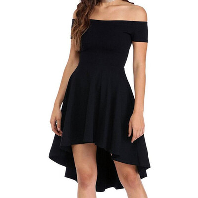 

Front Short Back Long Short Sleeve Dress