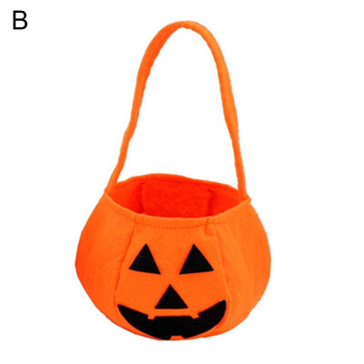 

Children Cartoon Halloween Candy Bag Pumpkin Non-Woven Handbag Pouch Organizer