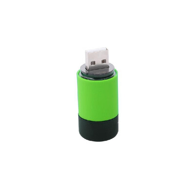 

USB Rechargeable LED Torch Mini Outdoor Light Portable&Lightweight Lamp Green