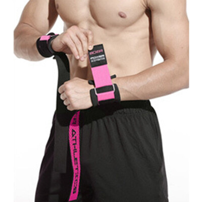 

Weight Lifting Strap Gym Training Wrist Support Wraps Muscle Power Bodybuilding