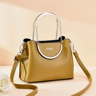 

Baggage ladies fashion ladies carry large capacity simple temperament inclined bags single shoulder texture