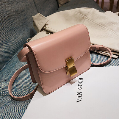 

Texture bag female 2019 new Korean fashion casual wild retro temperament shoulder slung tofu small square bag