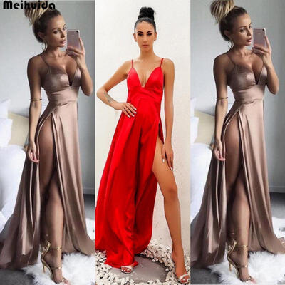 

Ladies Long Formal Prom Dress Cocktail Party Gown Evening Bridesmaid Dress