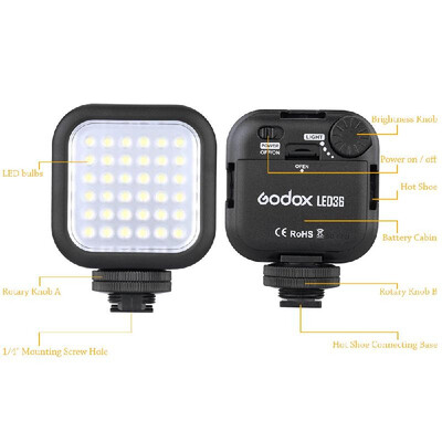 

Godox LED36 Video Light 36 LED Lights for DSLR Camera Camcorder mini DVR