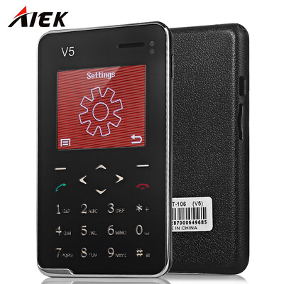 

AIEK V5 18 inch Ultra-thin Quad Band Card Phone Bluetooth 30 FM Audio Player