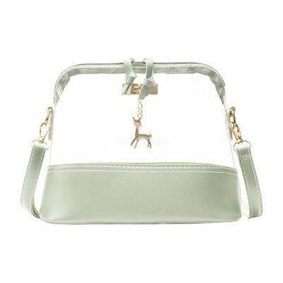 

Girls Transparent Deer Shoulder Messenger Handbags Women PVC Crossbody Bags