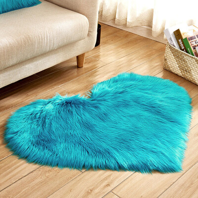 

Siaonvr Wool Imitation Sheepskin Rugs Faux Fur Non Slip Bedroom Shaggy Carpet Mats
