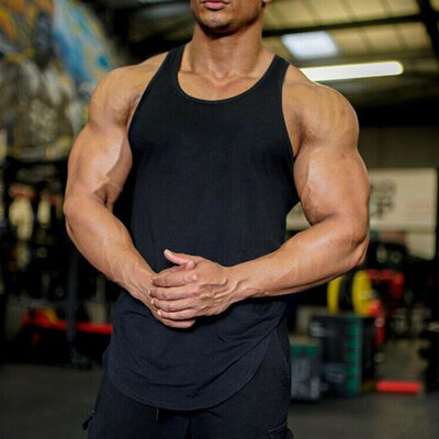 

Gym Mens Muscle Sleeveless Tank Top Tee Shirt Bodybuilding Sport Fitness Vest