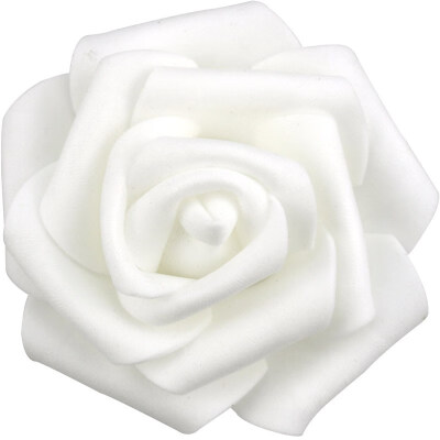 

DIY Real Touch 3D Artificial Foam Rose Head Without Stem for Wedding Party Home Decoration 50pcs Light Green