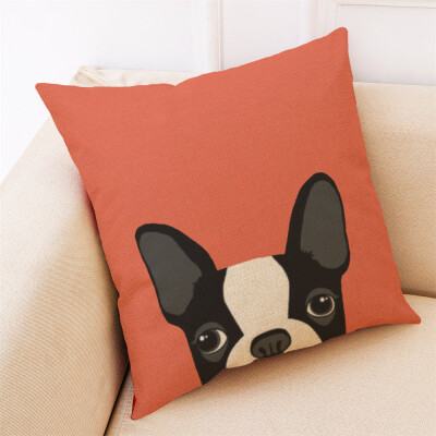 

〖Follure〗Home Decor Cushion Cover Cute Dog Head Throw Pillowcase Pillow Covers