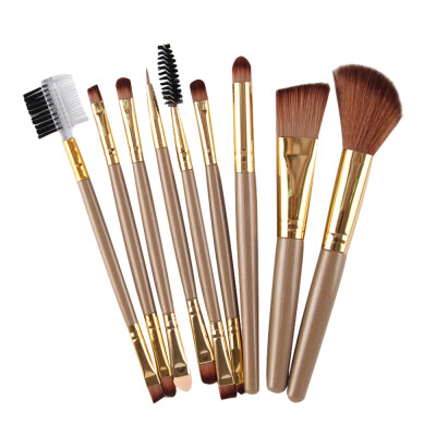 

〖Follure〗9pcs Makeup Cosmetic Brushes Eyeshadow Eye Shadow Foundation Blending Brush