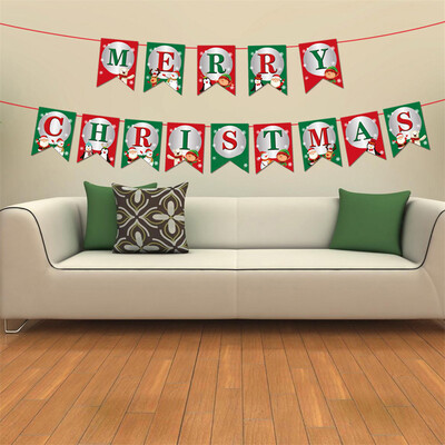 

Siaonvr Paper Garlands Hanging Flag Decoration Banquet Decoration Flag For Christmas
