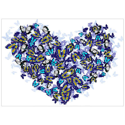 

5D DIY Full Drill Diamond Painting Novelty Heart Cross Stitch Embroidery
