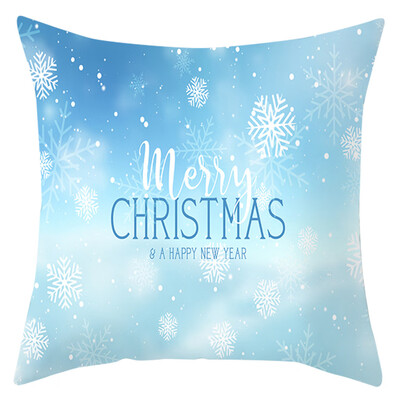 

Siaonvr Christmas Series Home Decor Polyester Peach Skin Pillow Case 18x18in