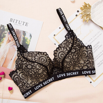 

〖Follure〗Sexy Letter Lace Bras For Women Push Up Bra Lingerie Bralette Thicken Underwear