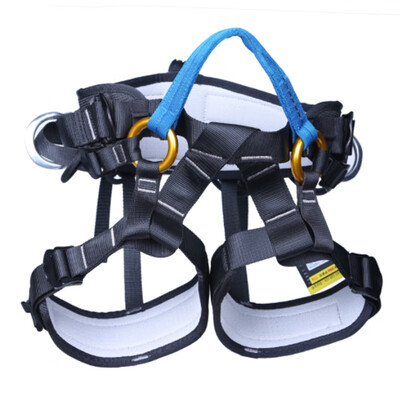 

Outdoor Rock Climbing Rappelling Safety Belt Rescue Harness Strap Polyester