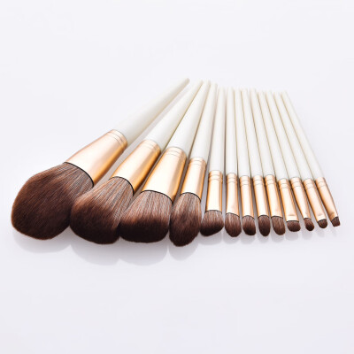 

Toponeto Foundation Cosmetic Eyebrow Eyeshadow Brush Makeup Brush Sets Tools 13PCS