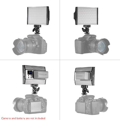 

Tolifo PT-15B Pro High Power Ultra-thin Dimmable Bi-color Temperature 3200K - 5600K 144pcs LED Light Fill-in On-camera Panel Lamp