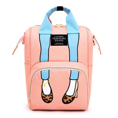 

Sexy Leg Print Mommy Travel Backpacks Large Maternity Nappy Top-handle Bags